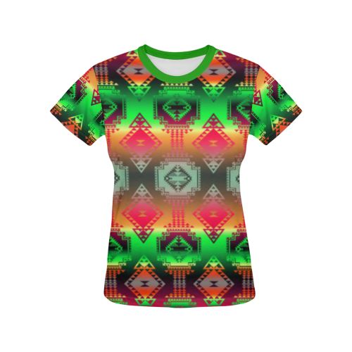 Gathering Sky All Over Print T-shirt for Women/Large Size (USA Size) (Model T40) All Over Print T-Shirt for Women/Large (T40) e-joyer 