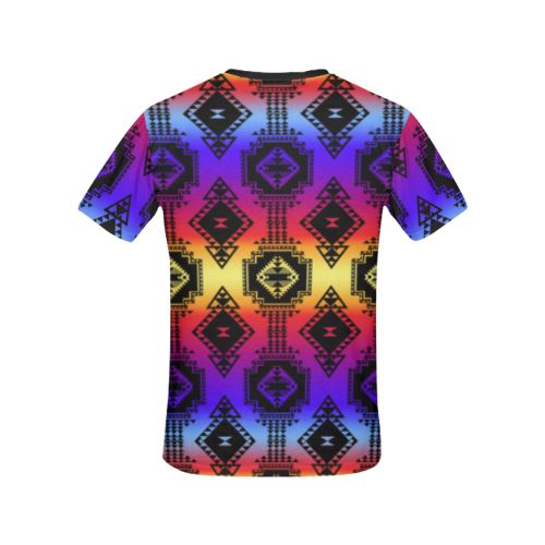 Gathering Sunset All Over Print T-shirt for Women/Large Size (USA Size) (Model T40) All Over Print T-Shirt for Women/Large (T40) e-joyer 