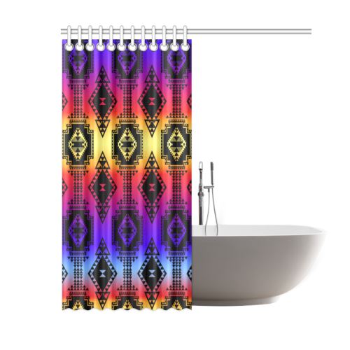 Gathering Sunset Shower Curtain 60"x72" Shower Curtain 60"x72" e-joyer 