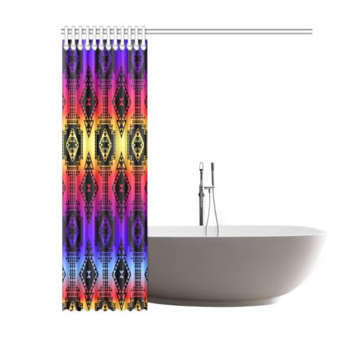 Gathering Sunset Shower Curtain 60"x72" Shower Curtain 60"x72" e-joyer 