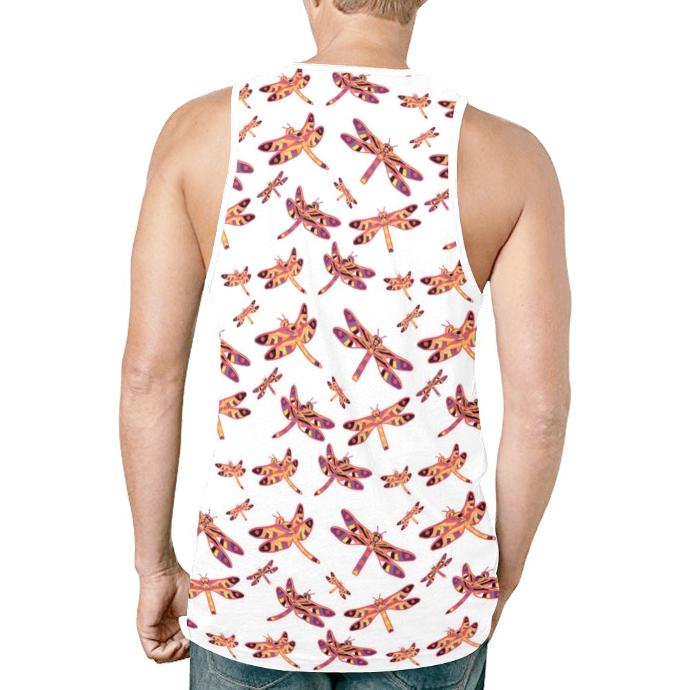 Gathering White New All Over Print Tank Top for Men (Model T46) New All Over Print Tank Top for Men (T46) e-joyer 