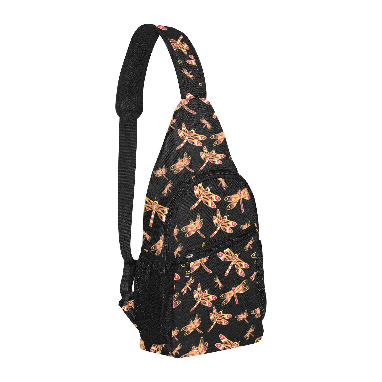 Gathering Yellow Black All Over Print Chest Bag (Model 1719) All Over Print Chest Bag (1719) e-joyer 