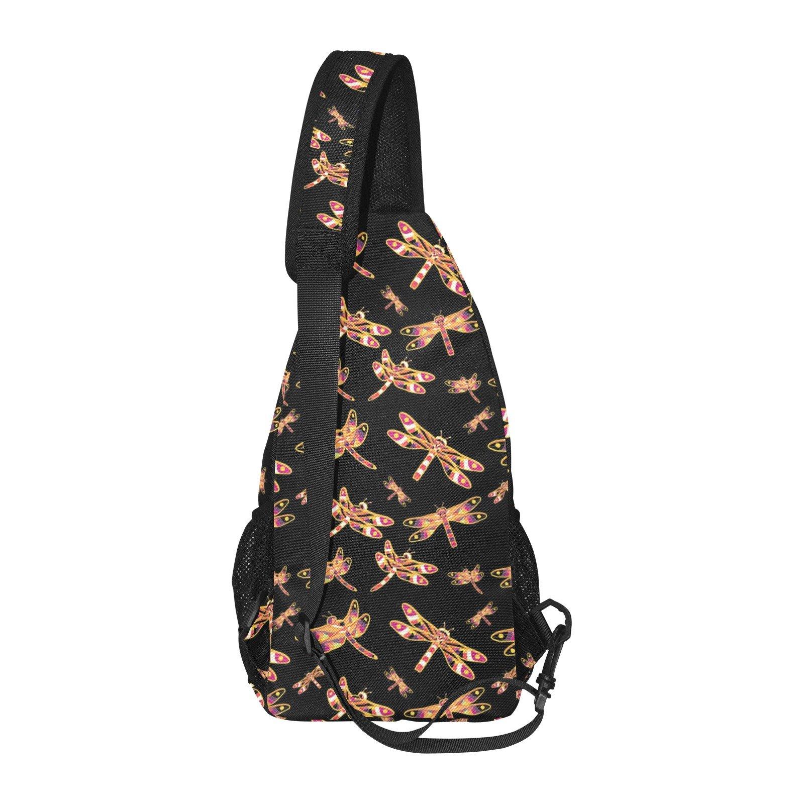 Gathering Yellow Black All Over Print Chest Bag (Model 1719) All Over Print Chest Bag (1719) e-joyer 