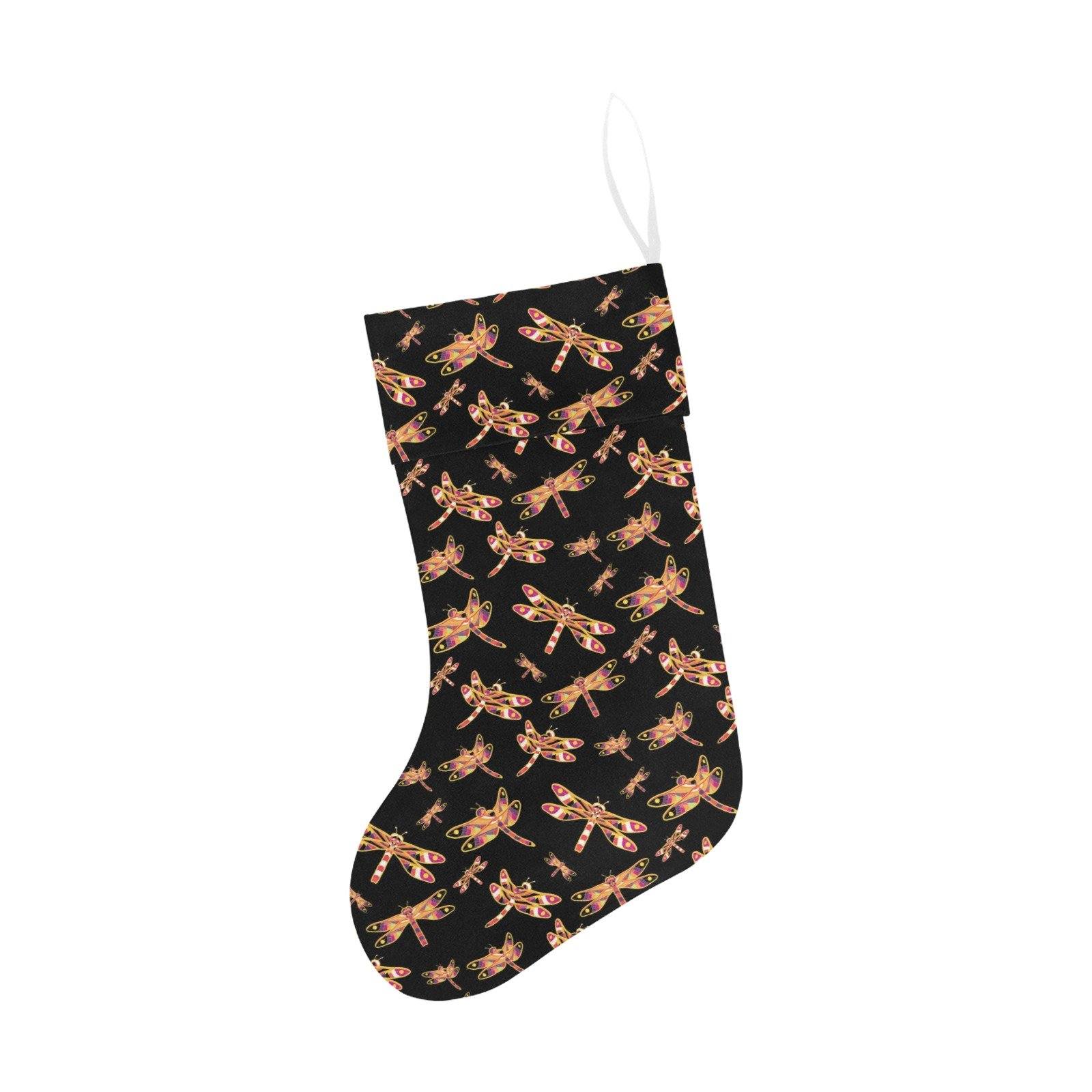 Gathering Yellow Black Christmas Stocking holiday stocking e-joyer 