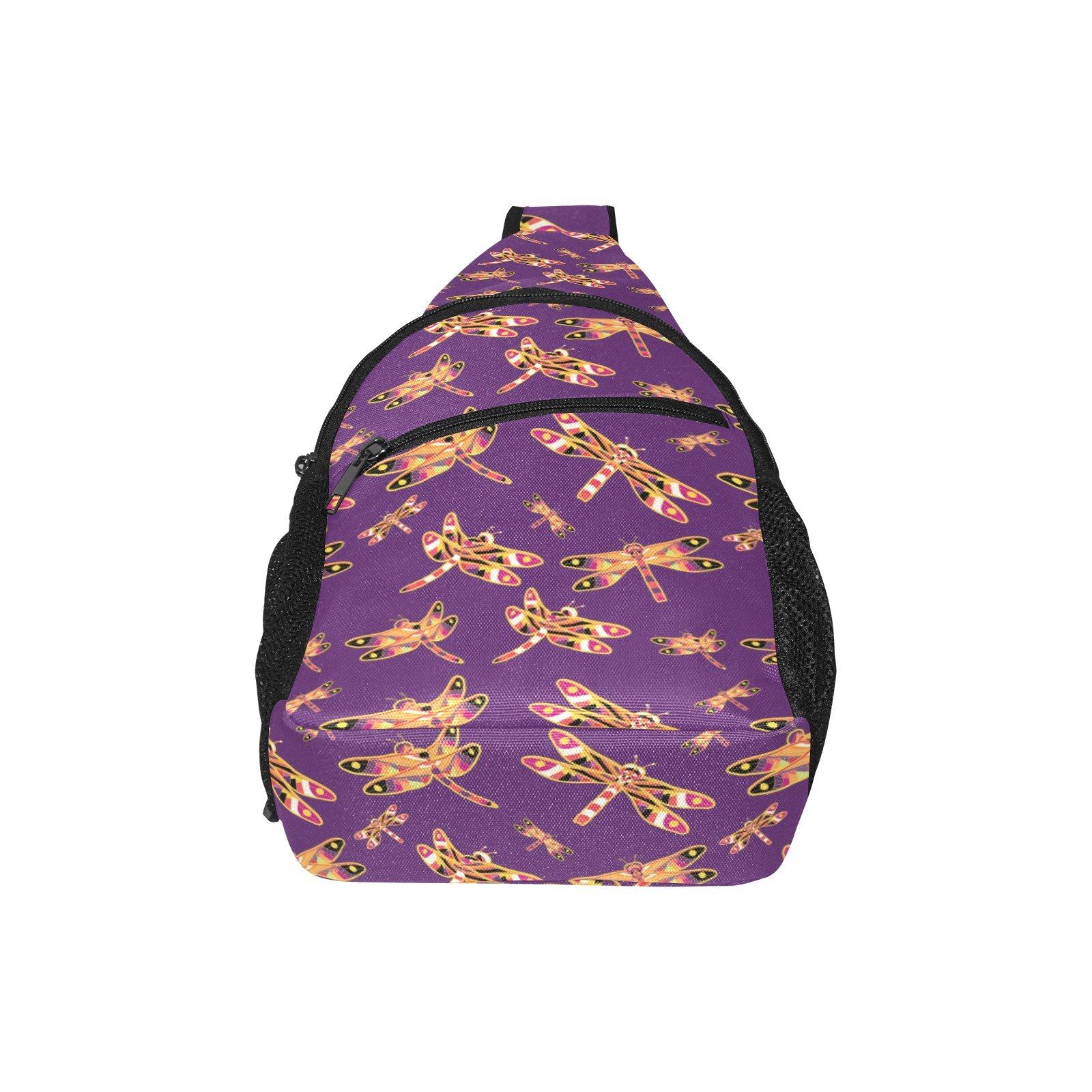 Gathering Yellow Purple All Over Print Chest Bag (Model 1719) All Over Print Chest Bag (1719) e-joyer 