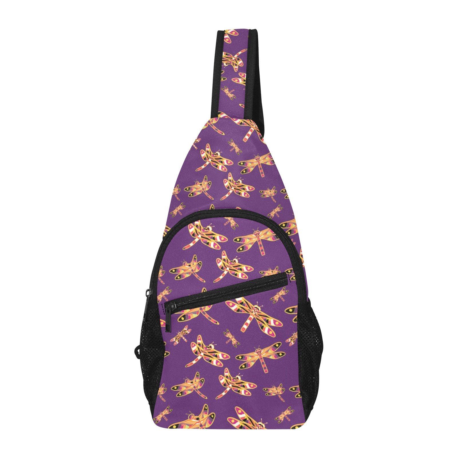 Gathering Yellow Purple All Over Print Chest Bag (Model 1719) All Over Print Chest Bag (1719) e-joyer 