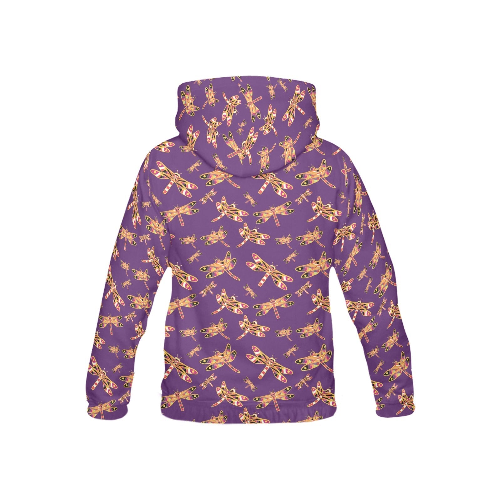 Gathering Yellow Purple All Over Print Hoodie for Kid (USA Size) (Model H13) All Over Print Hoodie for Kid (H13) e-joyer 
