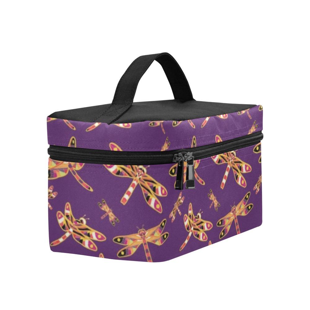 Gathering Yellow Purple Cosmetic Bag/Large (Model 1658) bag e-joyer 