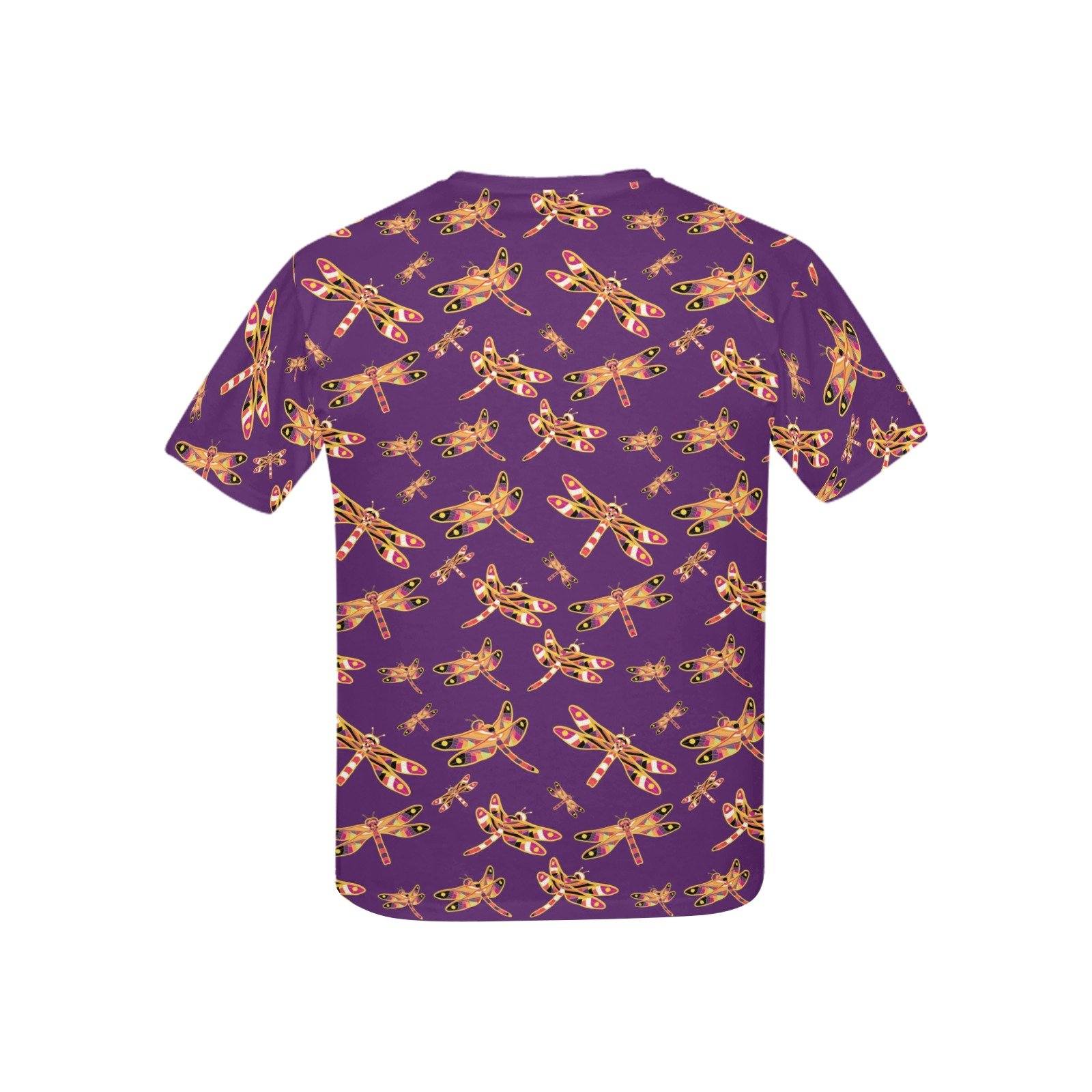 Gathering Yellow Purple Kids' All Over Print T-shirt (USA Size) (Model T40) All Over Print T-shirt for Kid (T40) e-joyer 
