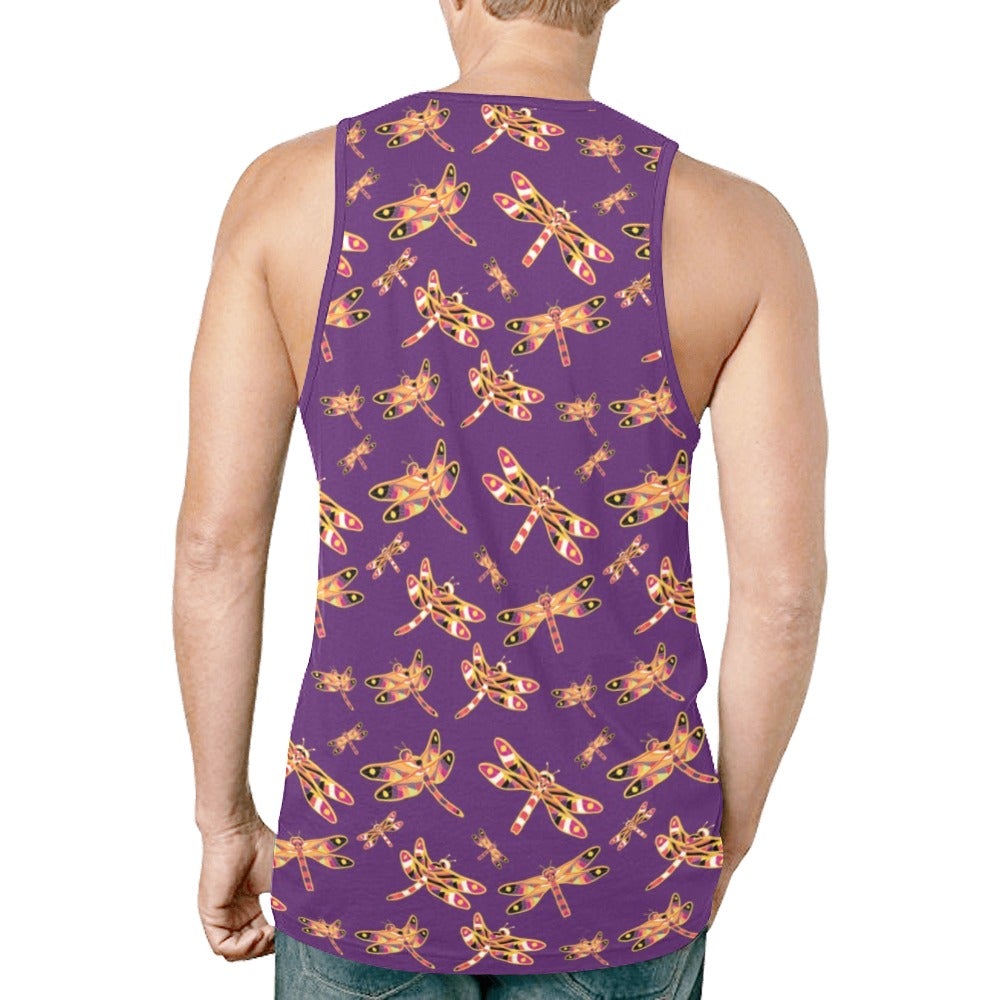 Gathering Yellow Purple New All Over Print Tank Top for Men (Model T46) New All Over Print Tank Top for Men (T46) e-joyer 