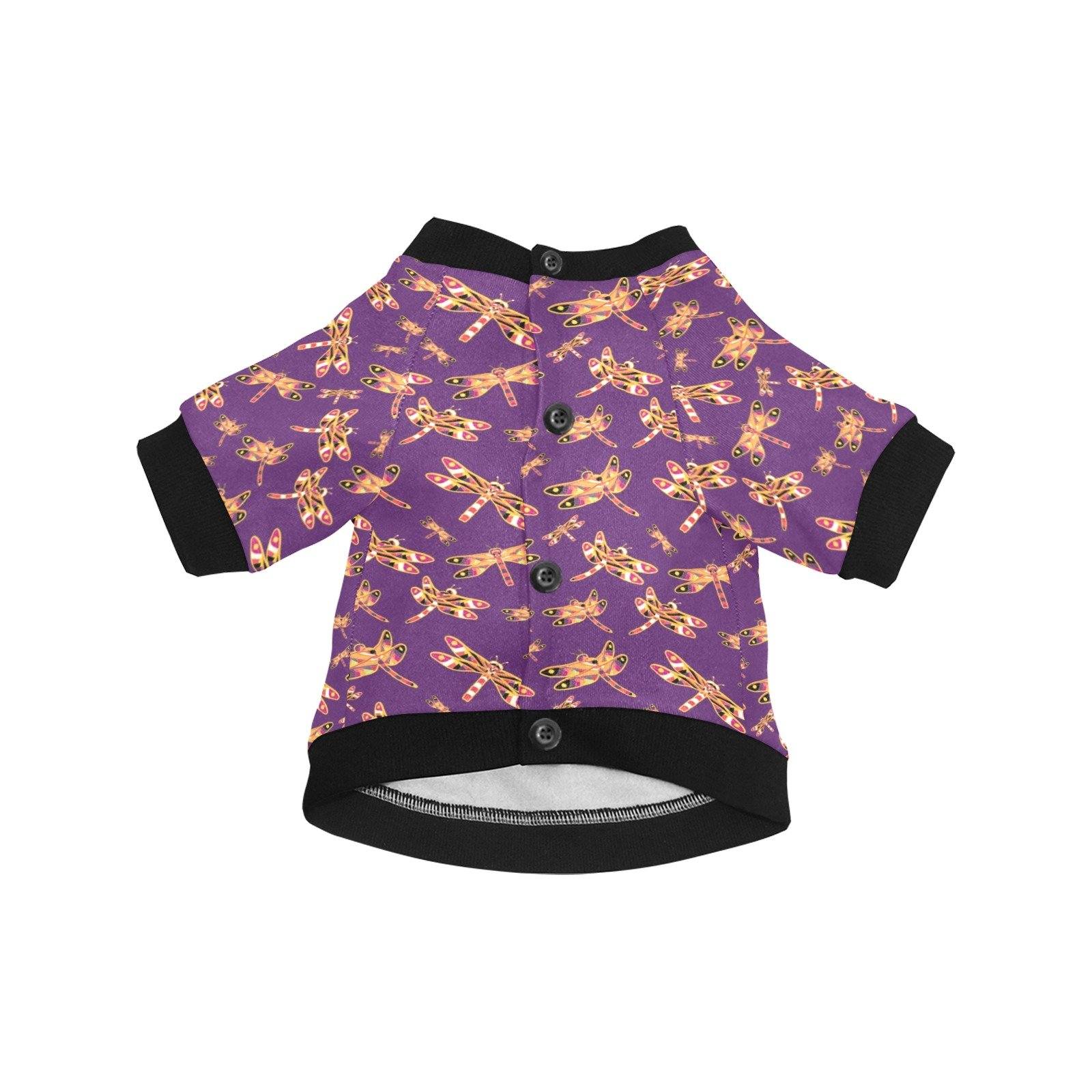 Gathering Yellow Purple Pet Dog Round Neck Shirt Pet Dog Round Neck Shirt e-joyer 