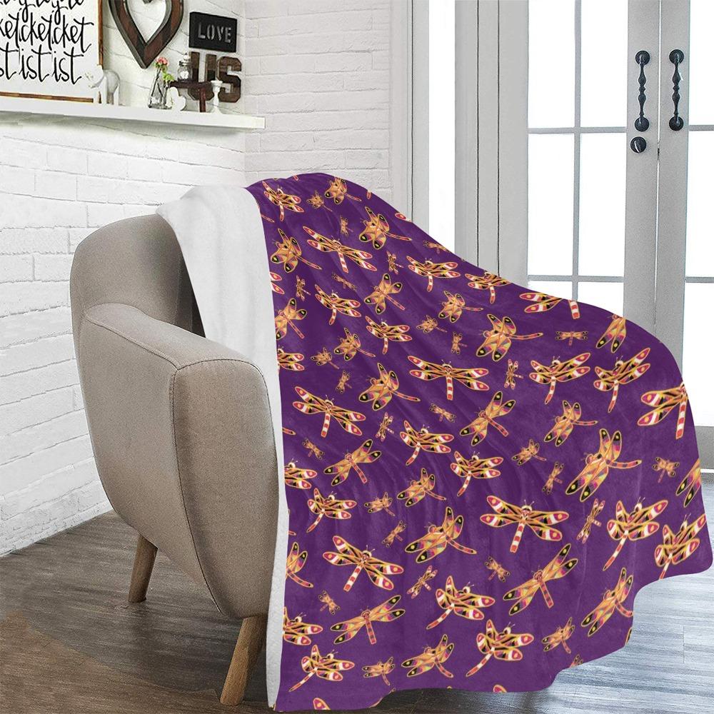 Gathering Yellow Purple Ultra-Soft Micro Fleece Blanket 60"x80" Ultra-Soft Blanket 60''x80'' e-joyer 