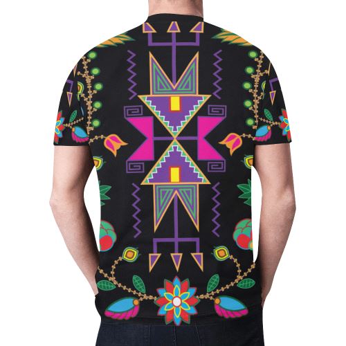 Geometric Floral Fall New All Over Print T-shirt for Men (Model T45) New All Over Print T-shirt for Men (T45) e-joyer 
