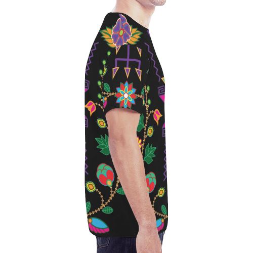 Geometric Floral Fall New All Over Print T-shirt for Men (Model T45) New All Over Print T-shirt for Men (T45) e-joyer 