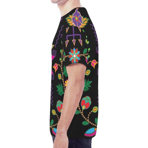 Geometric Floral Fall New All Over Print T-shirt for Men (Model T45) New All Over Print T-shirt for Men (T45) e-joyer 