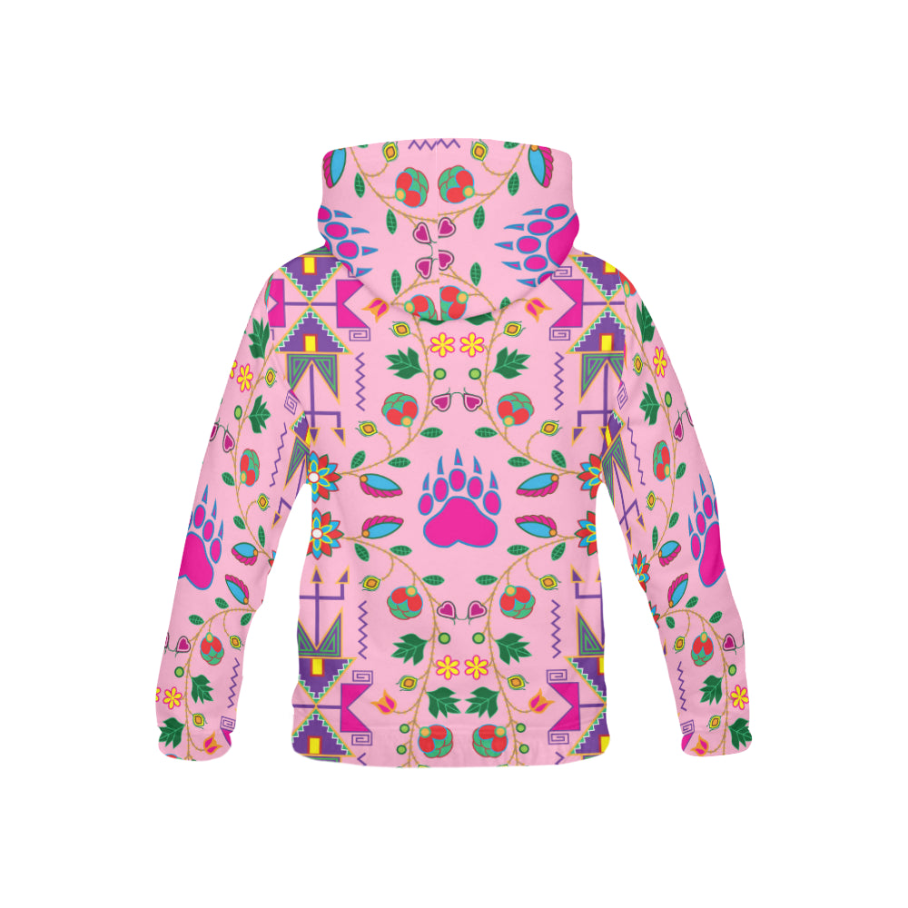 Geometric Floral Fall Sunset All Over Print Hoodie for Kid (USA Size) All Over Print Hoodie for Kid (H13) e-joyer 