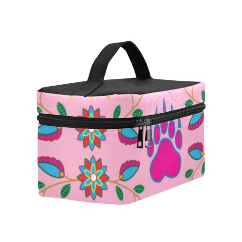 Geometric Floral Fall-Sunset Cosmetic Bag/Large (Model 1658) Cosmetic Bag e-joyer 