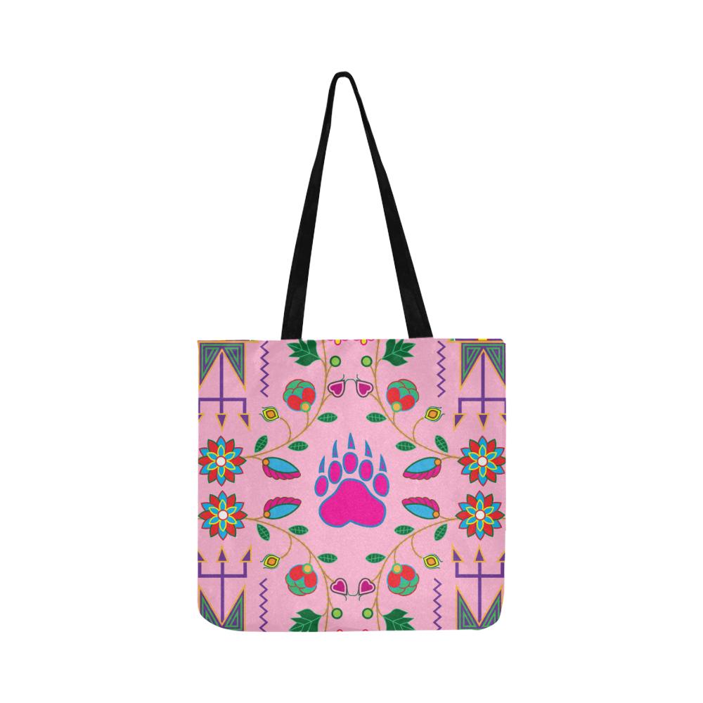 Geometric Floral Fall-Sunset Reusable Shopping Bag Model 1660 (Two sides) Shopping Tote Bag (1660) e-joyer 