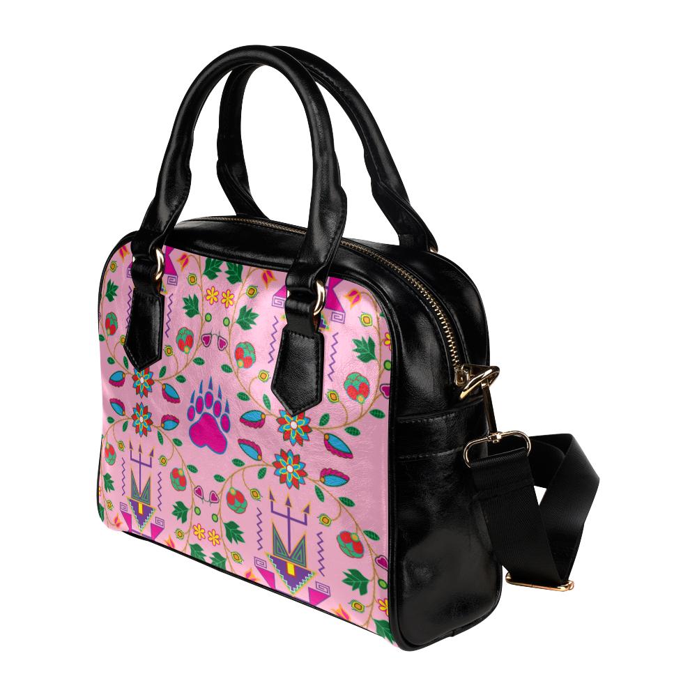 Geometric Floral Fall-Sunset Shoulder Handbag (Model 1634) Shoulder Handbags (1634) e-joyer 