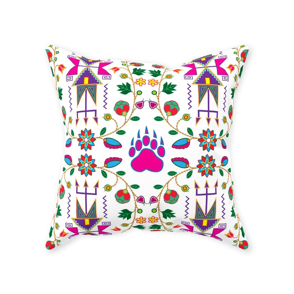 Geometric Floral Fall White Throw Pillows 49 Dzine 