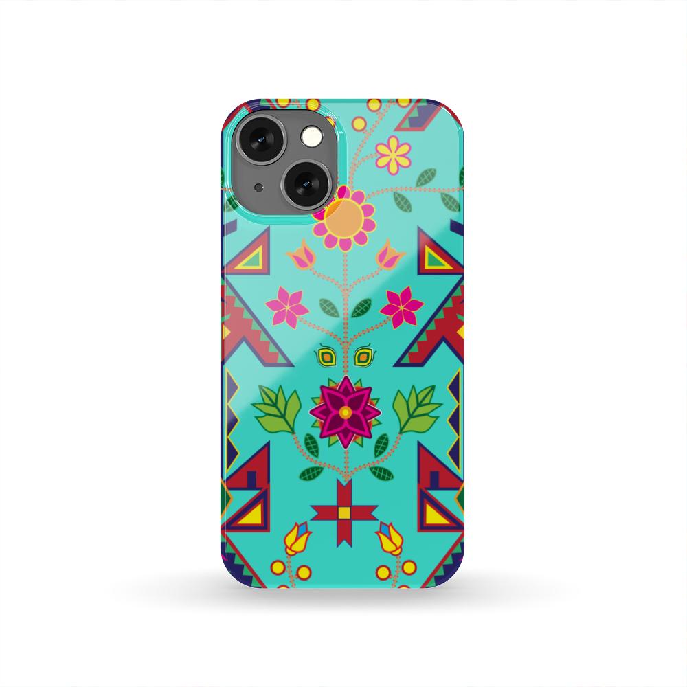 Geometric Floral Spring - Sky Phone Case Phone Case wc-fulfillment iPhone 13 
