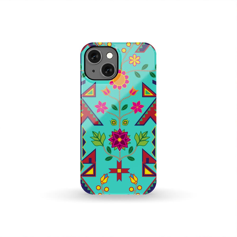 Geometric Floral Spring - Sky Phone Case Phone Case wc-fulfillment iPhone 13 Mini 