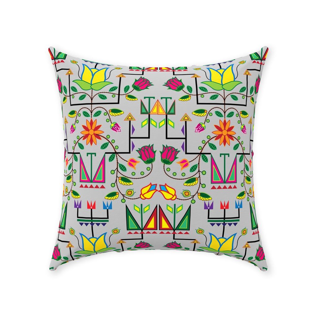 Geometric Floral Summer Gray Throw Pillows 49 Dzine 