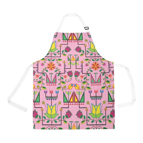 Geometric Floral Summer-Sunset All Over Print Apron All Over Print Apron e-joyer 