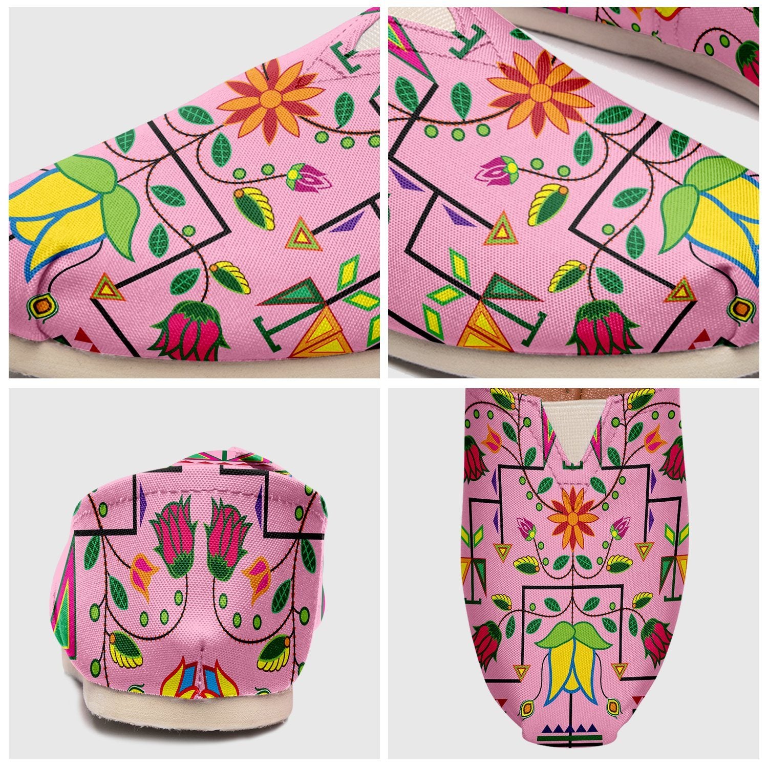 Geometric Floral Summer Sunset Casual Unisex Slip On Shoe Herman 