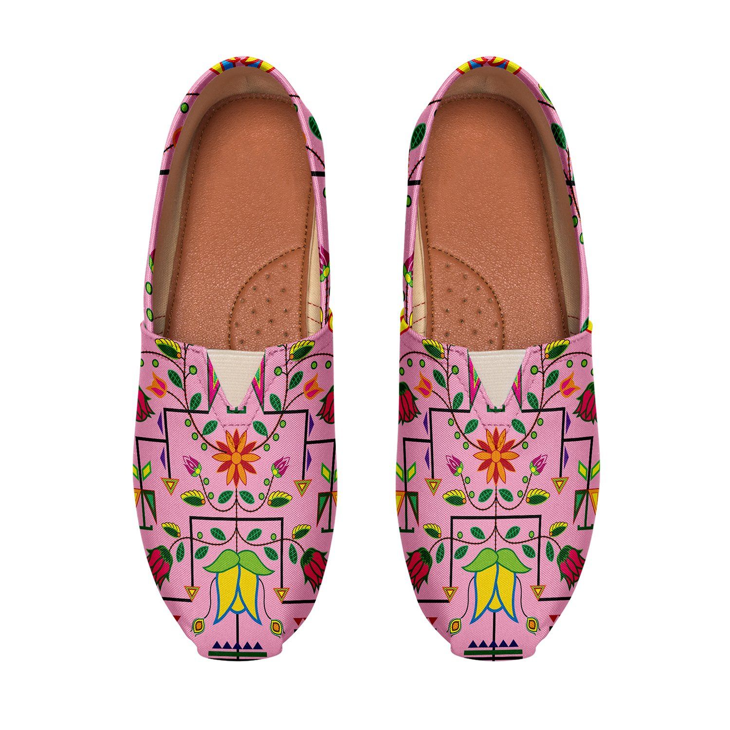 Geometric Floral Summer Sunset Casual Unisex Slip On Shoe Herman 