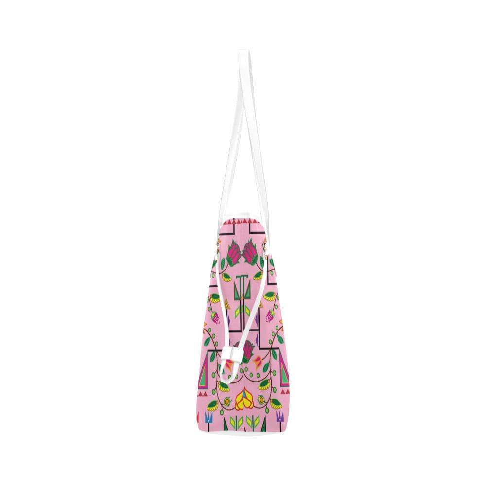 Geometric Floral Summer - Sunset Clover Canvas Tote Bag (Model 1661) Clover Canvas Tote Bag (1661) e-joyer 