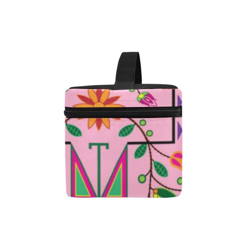 Geometric Floral Summer-Sunset Cosmetic Bag/Large (Model 1658) Cosmetic Bag e-joyer 