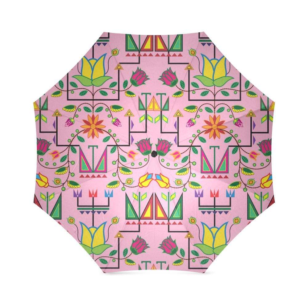 Geometric Floral Summer-Sunset Foldable Umbrella Foldable Umbrella e-joyer 