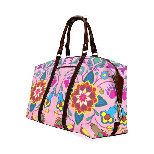 Geometric Floral Winter-Sunset Classic Travel Bag (Model 1643) Remake Classic Travel Bags (1643) e-joyer 