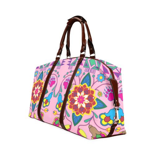 Geometric Floral Winter-Sunset Classic Travel Bag (Model 1643) Remake Classic Travel Bags (1643) e-joyer 