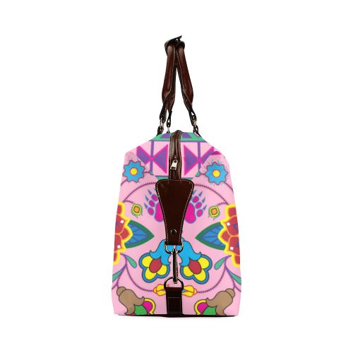 Geometric Floral Winter-Sunset Classic Travel Bag (Model 1643) Remake Classic Travel Bags (1643) e-joyer 