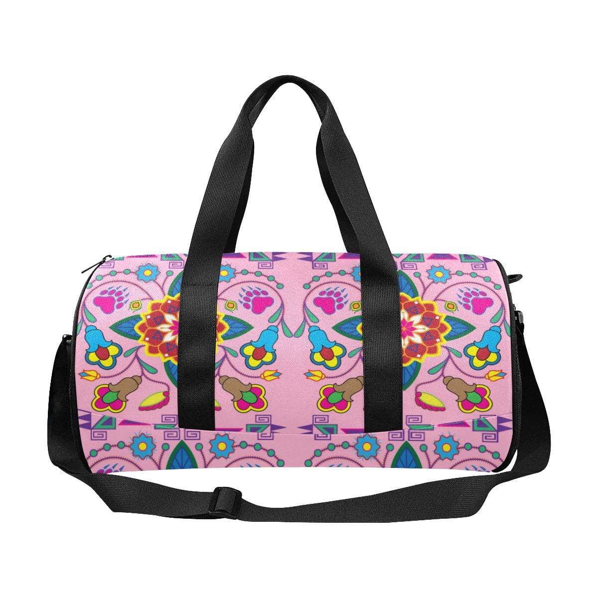 Geometric Floral Winter - Sunset Duffle Bag (Model 1679) Duffle Bag (1679) e-joyer 