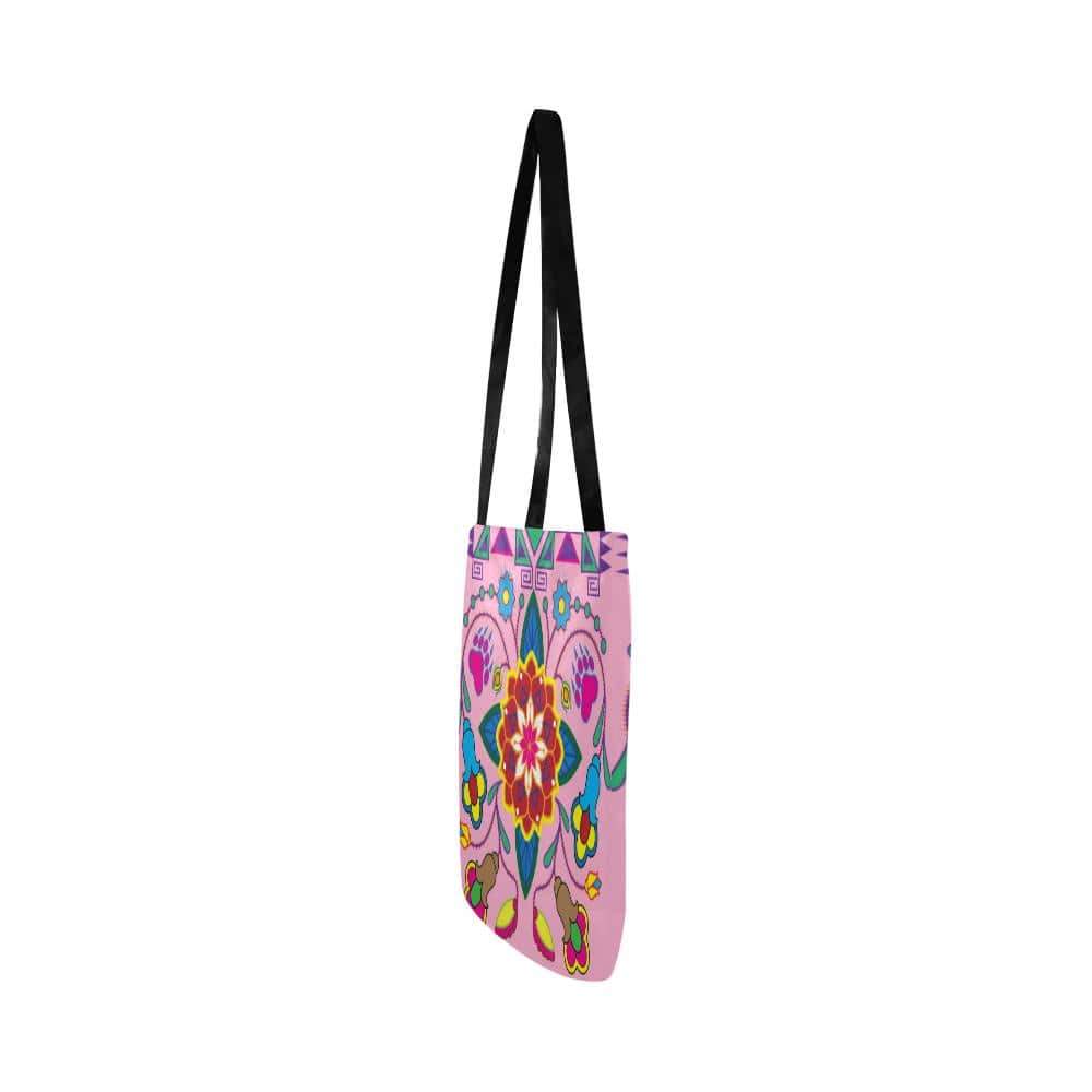 Geometric Floral Winter-Sunset Reusable Shopping Bag Model 1660 (Two sides) Shopping Tote Bag (1660) e-joyer 