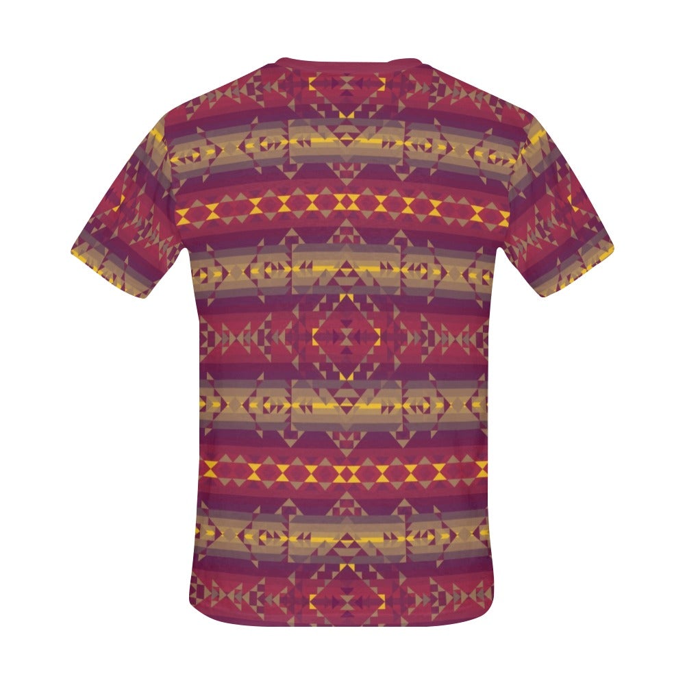 Gold Wool All Over Print T-Shirt for Men (USA Size) (Model T40) All Over Print T-Shirt for Men (T40) e-joyer 
