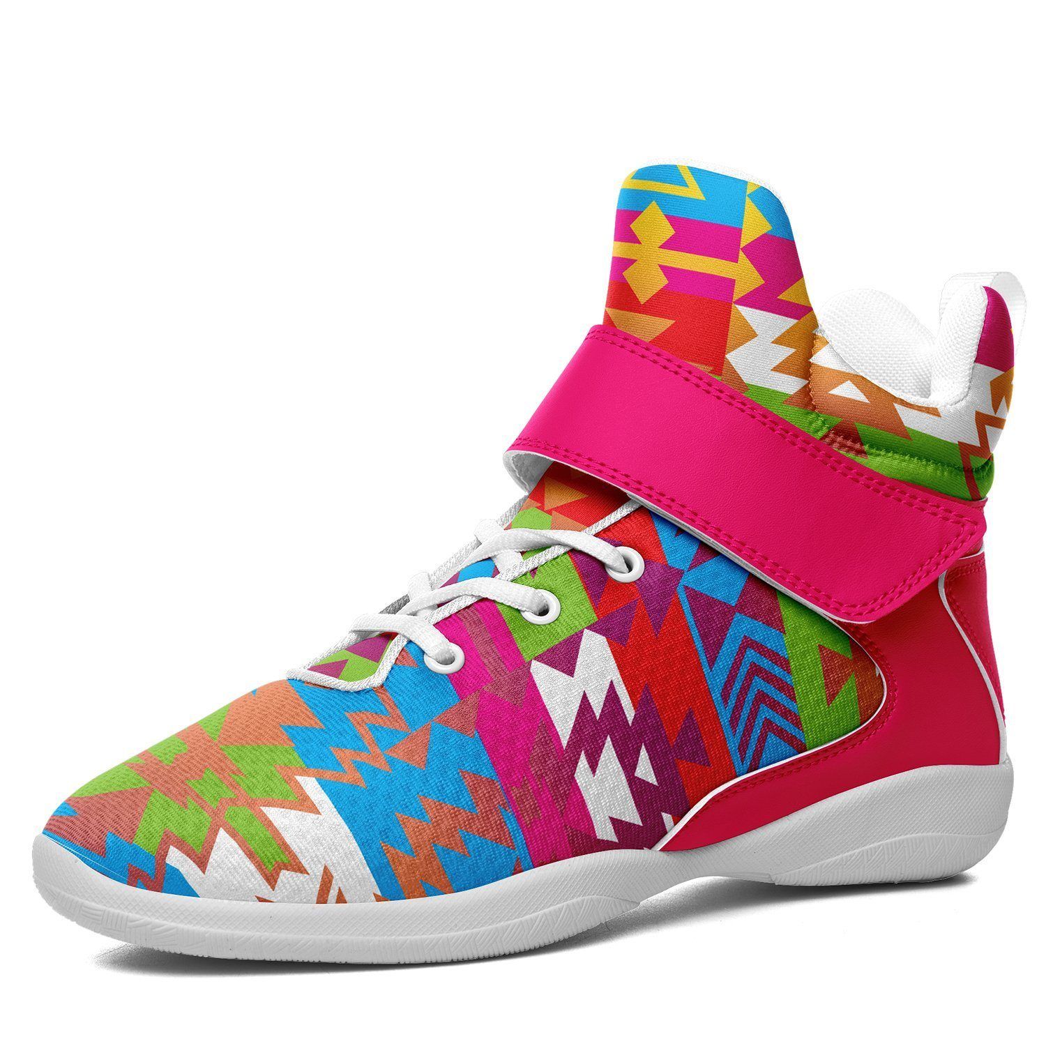 Grand Entry Ipottaa Basketball / Sport High Top Shoes - White Sole 49 Dzine US Men 7 / EUR 40 White Sole with Pink Strap 