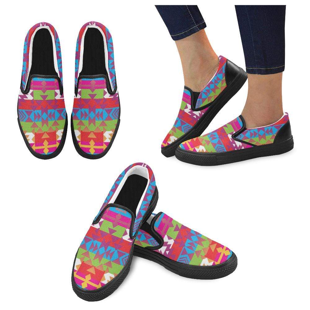 Grand Entry Women's Unusual Slip-on Canvas Shoes (Model 019) Women's Unusual Slip-on Canvas Shoes (019) e-joyer 