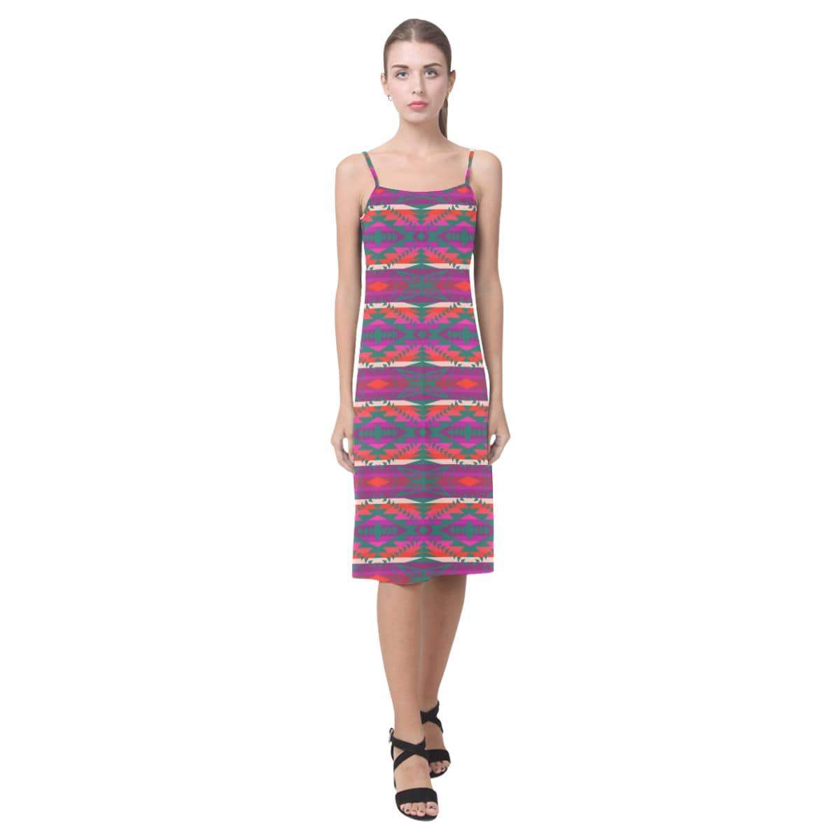 Great Lakes War Party Alcestis Slip Dress (Model D05) Alcestis Slip Dress (D05) e-joyer 