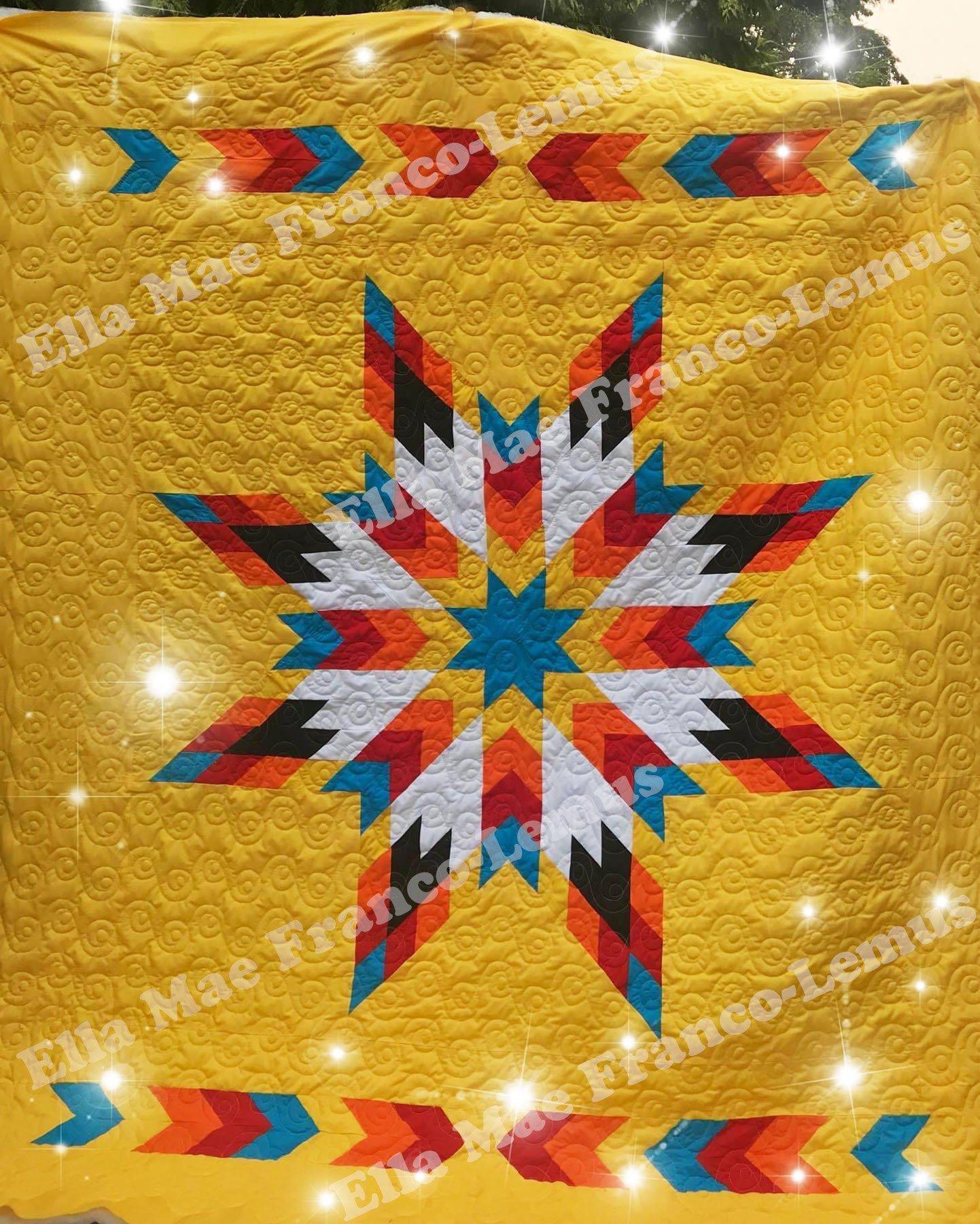 Handmade Star Quilt- Design 36 49 Dzine 