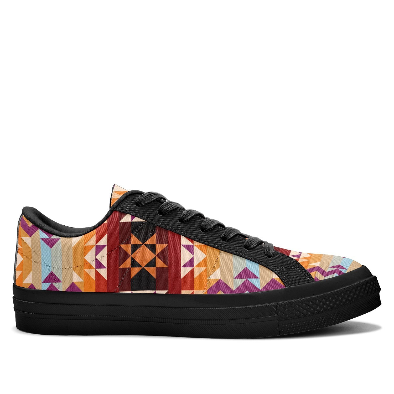 Heatwave Aapisi Low Top Canvas Shoes Black Sole aapisi Herman 