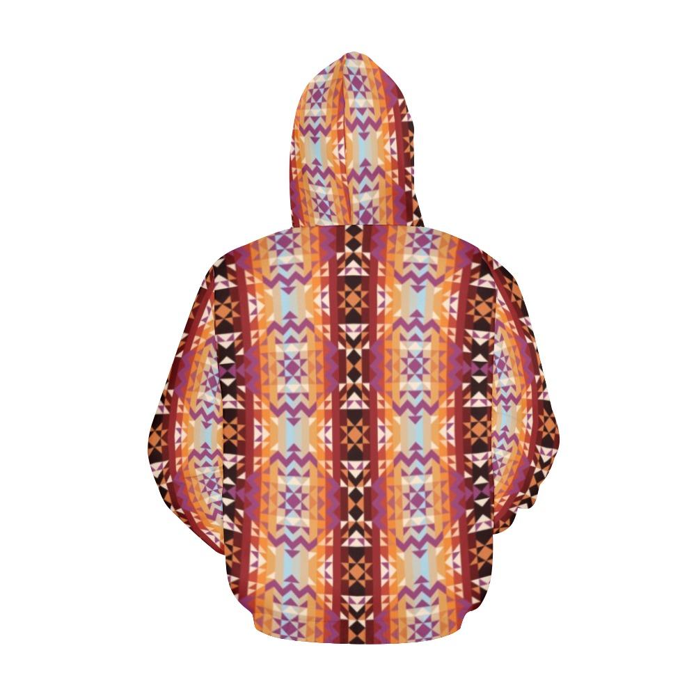 Heatwave All Over Print Hoodie for Women (USA Size) (Model H13) All Over Print Hoodie for Women (H13) e-joyer 