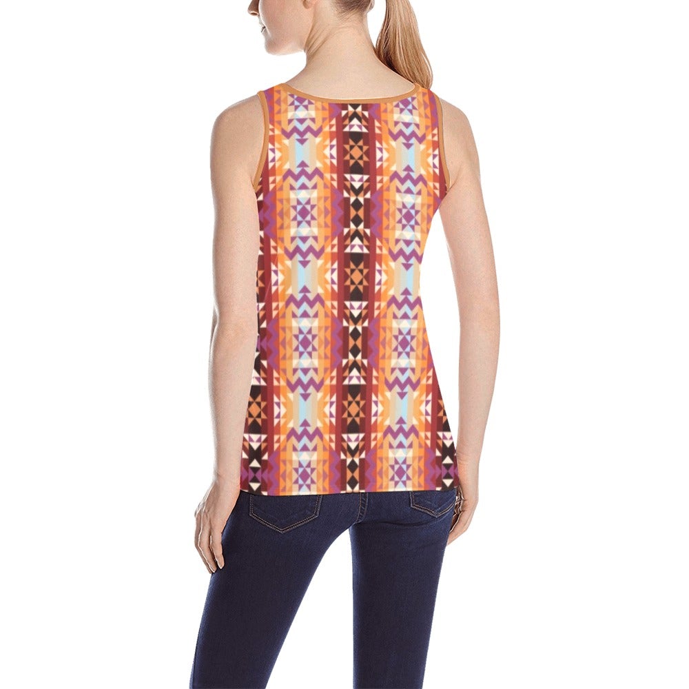 Heatwave All Over Print Tank Top for Women (Model T43) All Over Print Tank Top for Women (T43) e-joyer 