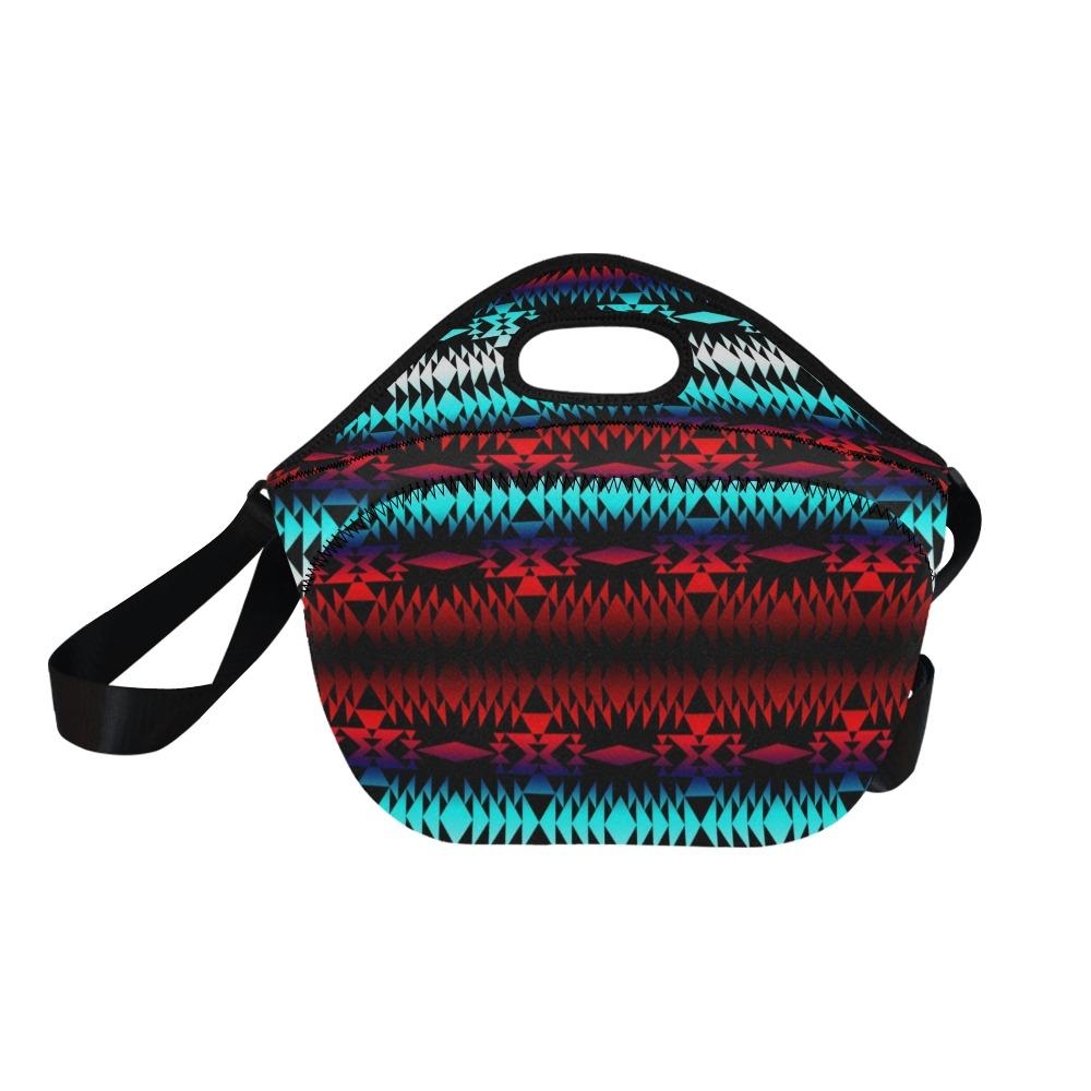 In Between Two Worlds Neoprene Lunch Bag/Large (Model 1669) bag 49 Dzine 