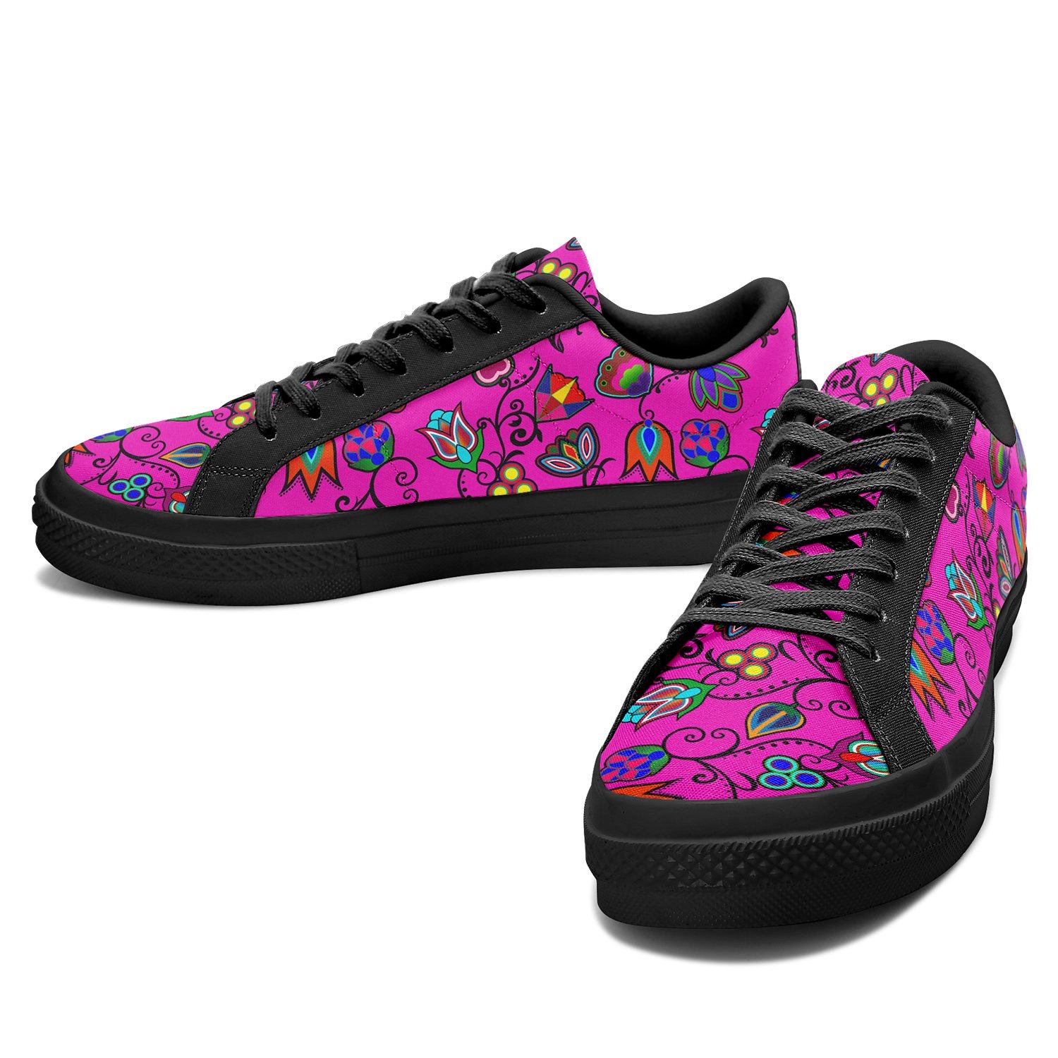 Indigenous Paisley Aapisi Low Top Canvas Shoes Black Sole 49 Dzine 