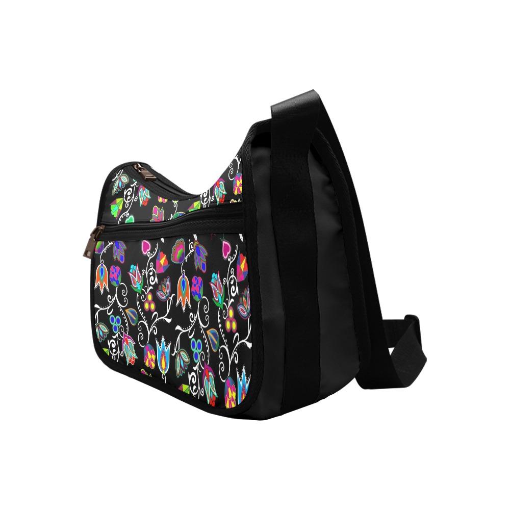 Indigenous Paisley Black Crossbody Bags (Model 1616) Crossbody Bags (1616) e-joyer 