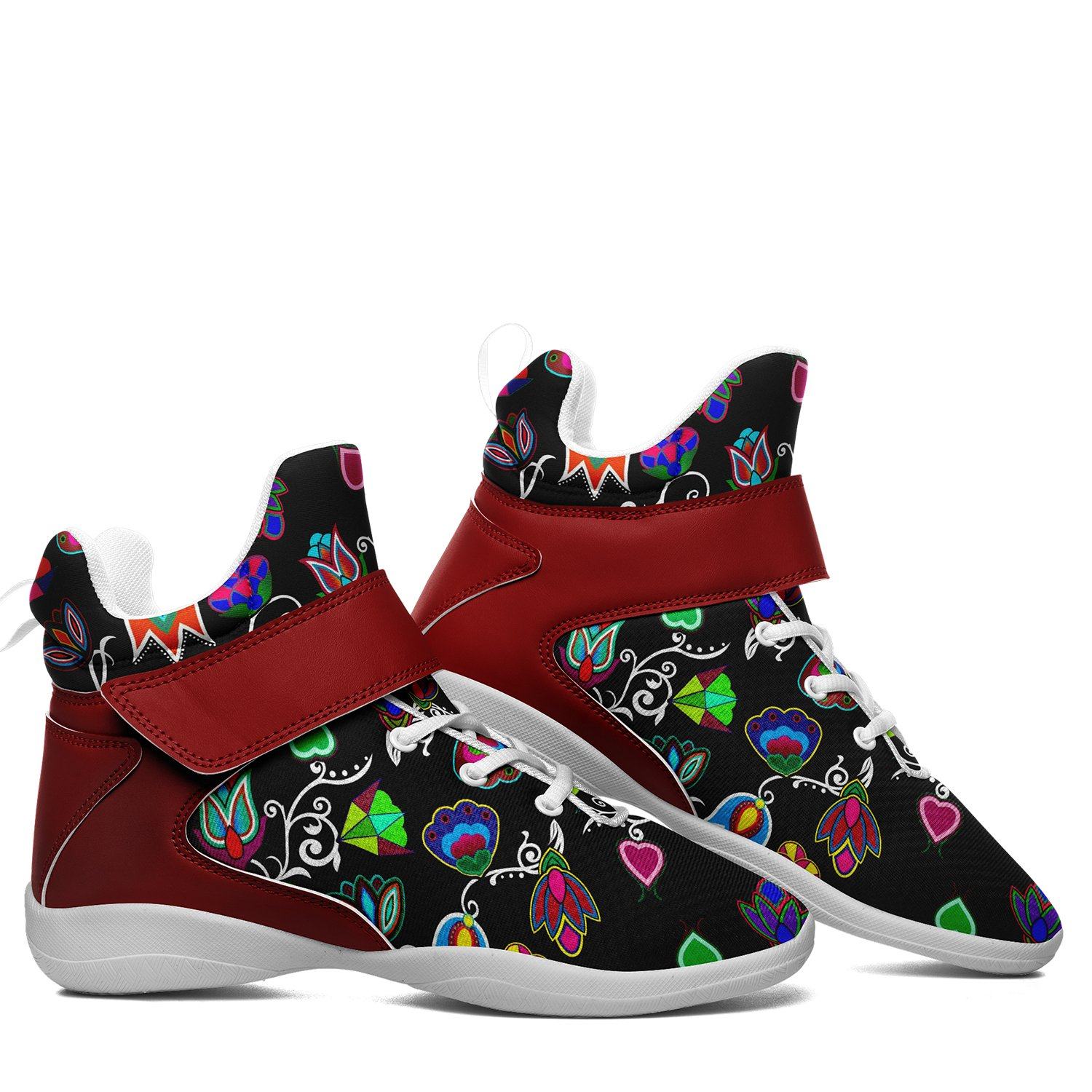 Indigenous Paisley Black Ipottaa Basketball / Sport High Top Shoes 49 Dzine 